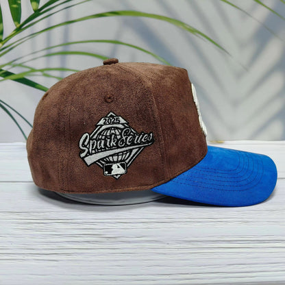 espresso suede baseball cap