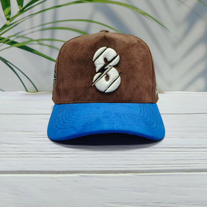 espresso suede baseball cap